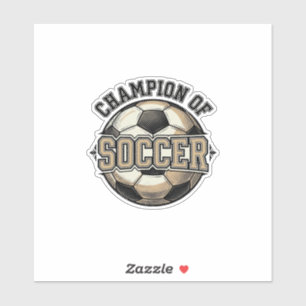 Vintage Champion of Soccer Ball Shirt Design_1