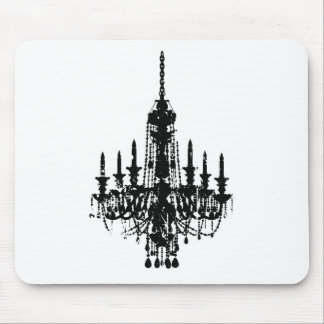 vintage chandelier design mouse pad