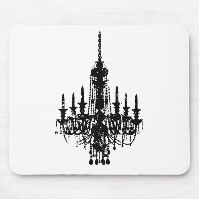 vintage chandelier design mouse pad (Front)