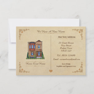 Vintage Change Of Address Note Card