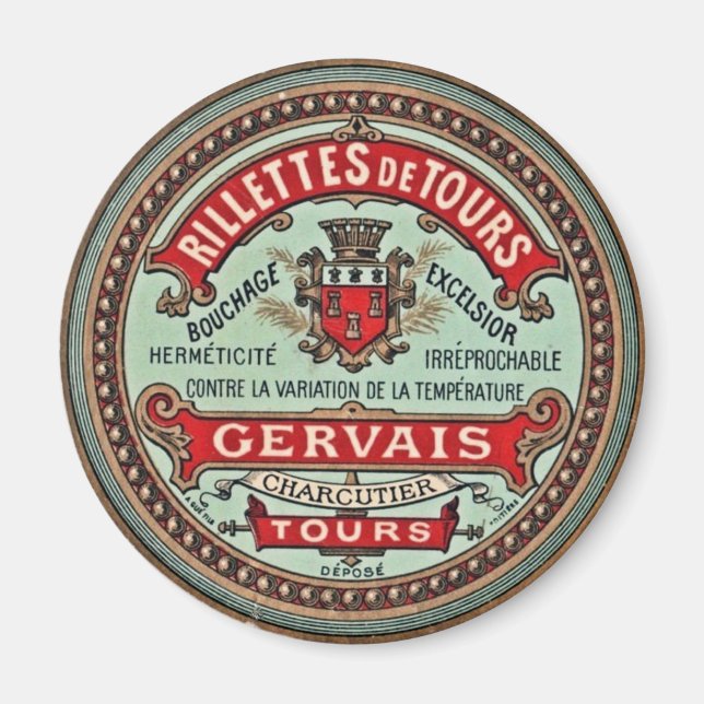 Vintage Charcutier Advertisement Magnet (Front)