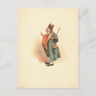 Vintage Charles Dickens Oliver Twist Mr. Bumble Postcard