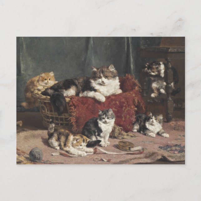 Vintage Charles Van den Eycken Playtime Postcard (Front)