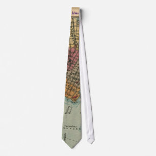 Vintage Charleston SC Civil War Map (1865) Tie