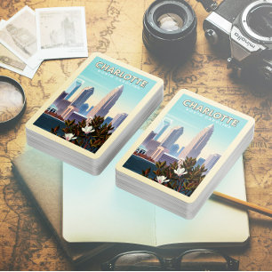 Vintage Charlotte North Carolina Playing Cards