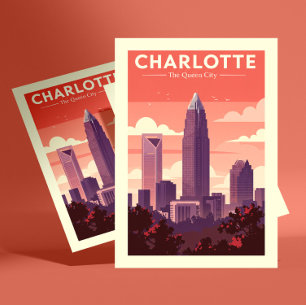 Vintage Charlotte North Carolina Postcard