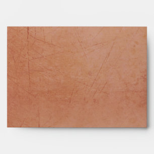 Vintage Charm Chocolate & Pink Custom A7 Envelope