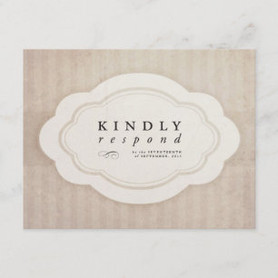 Vintage Charm Cream Response Cards