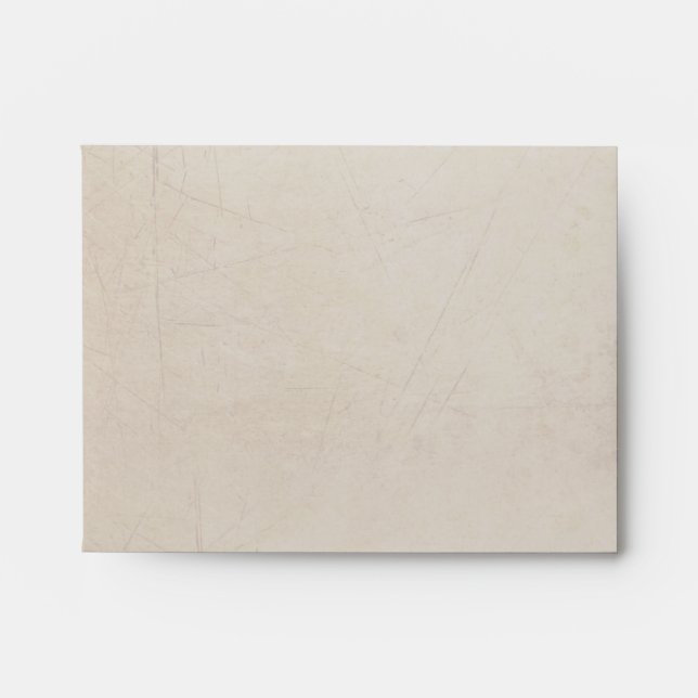 Vintage Charm Striped Cream Custom A2 Envelope (Front)