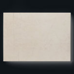 Vintage Charm Striped Cream Custom A7 Envelope<br><div class="desc">This vintage style, charming design features an aged, textured, and distressed pale cream outside, while the inside is of vertical ivory and cream stripes, giving the envelope a fanciful, stylish feel. The back flap has a ticket-like outline framing your name(s) and return address. The front has been left blank for...</div>