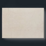 Vintage Charm Striped Cream Custom A7 Envelope<br><div class="desc">This vintage style, charming design features an aged, textured, and distressed pale cream outside, while the inside is of vertical ivory and cream stripes, giving the envelope a fanciful, stylish feel. The back flap has a ticket-like outline framing your name(s) and return address. The front has been left blank for...</div>