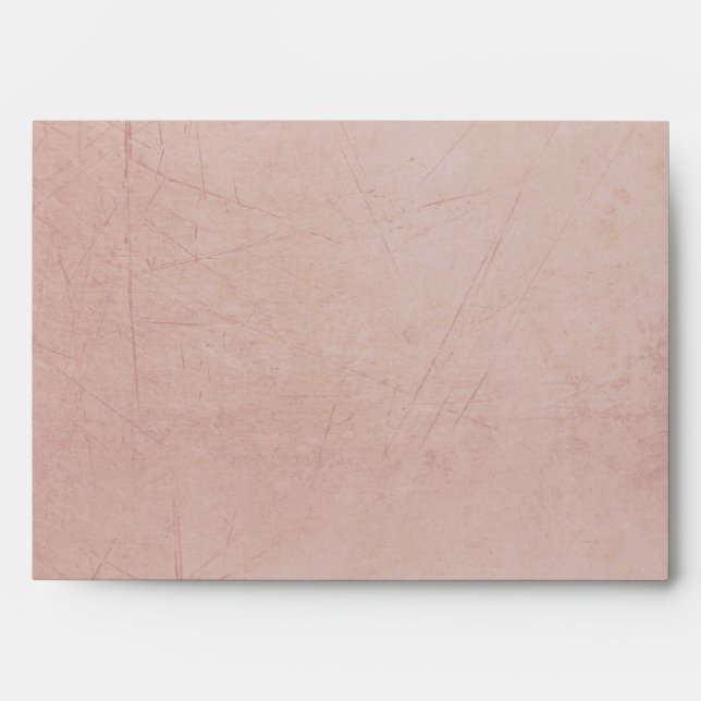 Vintage Charm Striped Pink Custom A7 Envelope (Front)