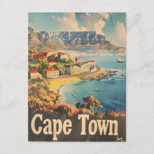 Vintage Charms of Cape Town Postcard