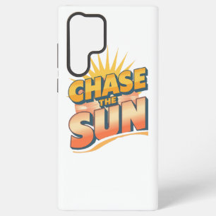 Vintage "Chase the Sun" Positive Energy Samsung Galaxy Case
