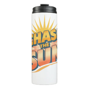 Vintage "Chase the Sun" Positive Energy Thermal Tumbler