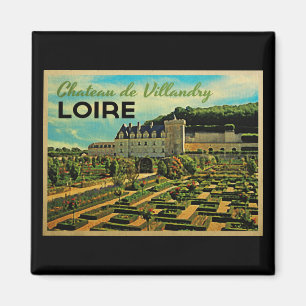 Vintage Chateau de Villandry Loire Magnet
