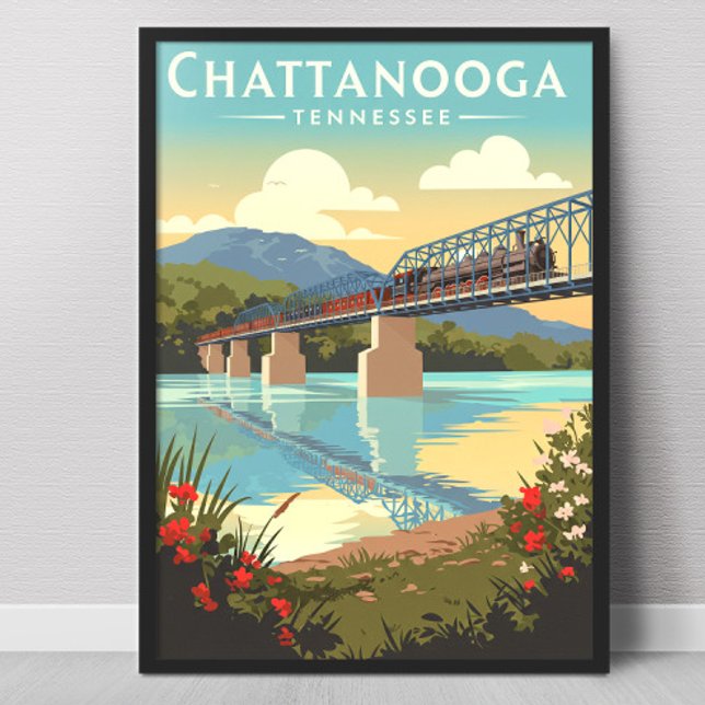 Vintage Chattanooga Tennessee Poster (Creator Uploaded)