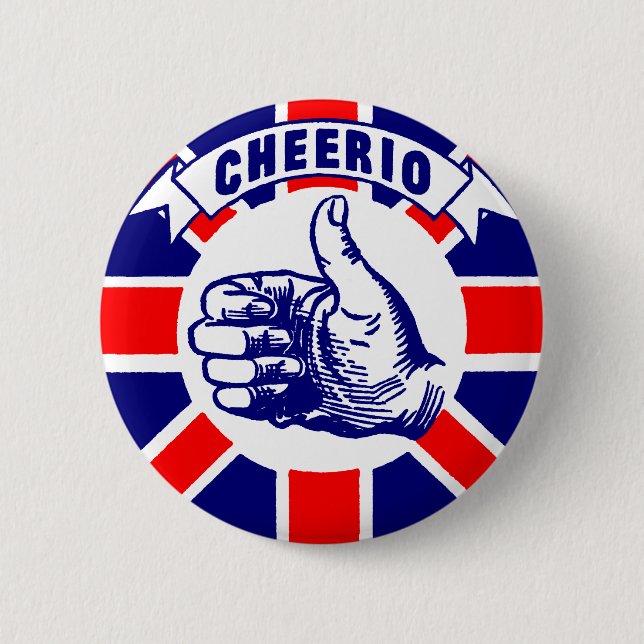 Vintage Cheerio 2 Inch Round Button (Front)