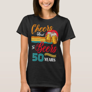 Vintage Cheers and Beers To My 50 Year Old Bday 50 T-Shirt