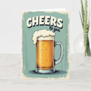 Vintage Cheers To Dad Card