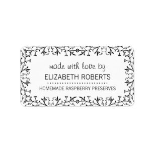 Vintage Chef Homemade Canning Baking Label