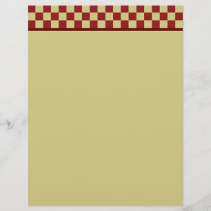 Vintage Chequerboard Letterhead