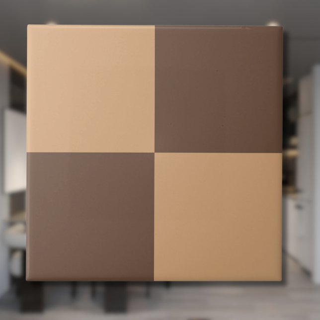 Vintage Chequered in Warm Browns Tile (Creator Uploaded)