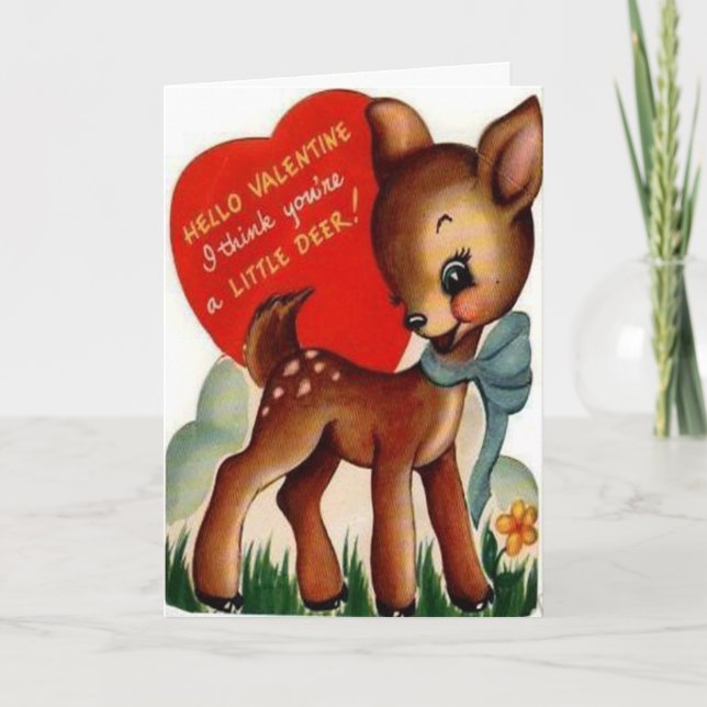 Vintage Chère carte Saint Valentin (Devant)