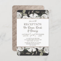 Vintage Cherish White Floral Wedding Reception
