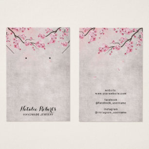 Vintage Cherry Blossom Floral Earring Display