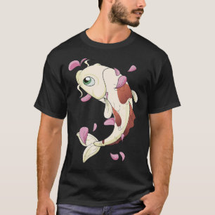 Vintage Cherry Blossom I Japanese Fish I Koi Carp T-Shirt