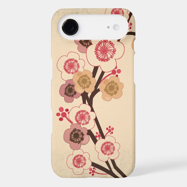 Vintage cherry blossom tree Case-Mate Case (Back)