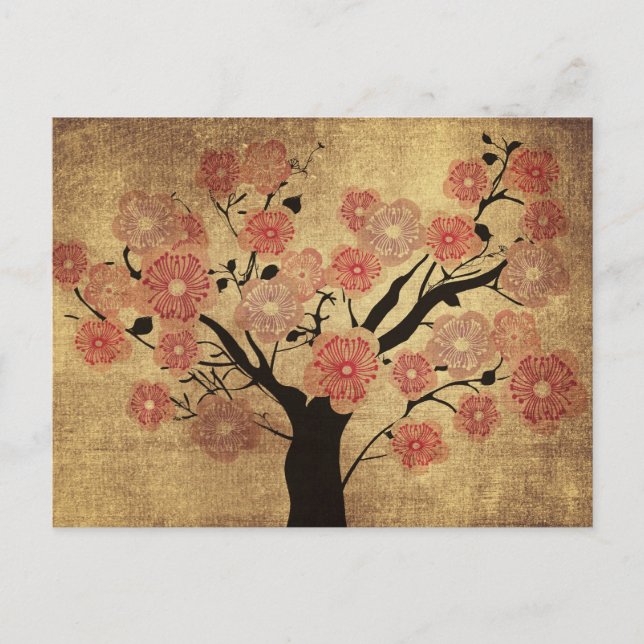 Vintage cherry tree Postcard (Front)