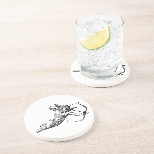 Vintage Cherub Angel Cupid Love Coaster (Side)