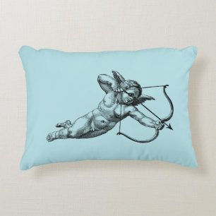 Vintage Cherub Cupid Love Accent Pillow