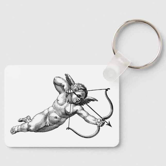Vintage Cherub Cupid Love Keychain (Front)