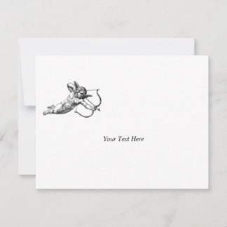 Vintage Cherub Cupid Love Wedding Celebration RSVP Card