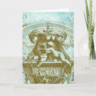 Vintage Cherub Save the Date Design Announcement