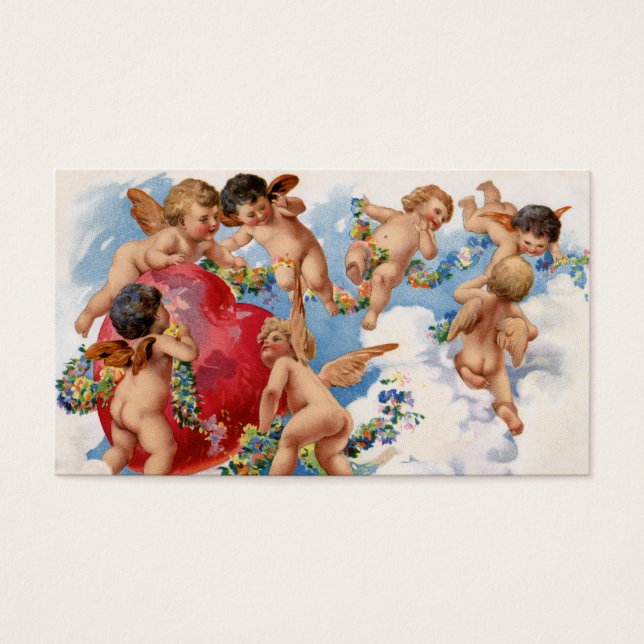 Vintage Cherub Valentine Love Notes - Plus grand (Devant)