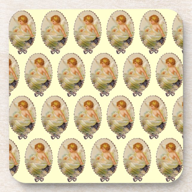 Vintage Cherubs Coaster (Front)