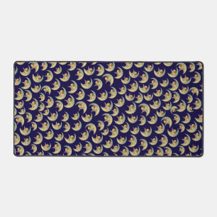 Vintage Cherubs in Moons Desk Mat