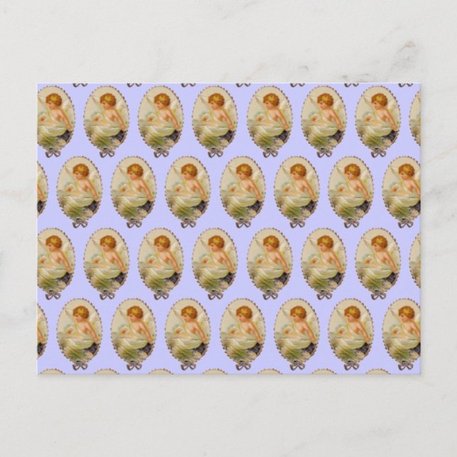 Vintage Cherubs Postcard (Front)