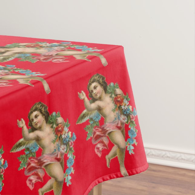 Vintage Cherubs Tablecloth (In Situ)