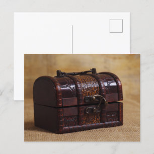 Vintage chest box postcard