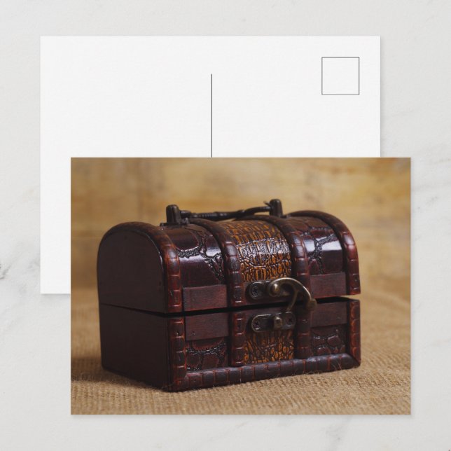 Vintage chest box postcard (Front/Back)