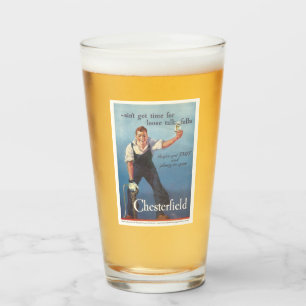Vintage Chesterfield Cigarettes Advertisement  Glass