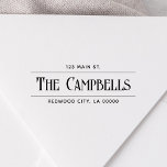 Vintage Chic Family Return Address Self-inking Stamp<br><div class="desc">Chic vintage font.</div>