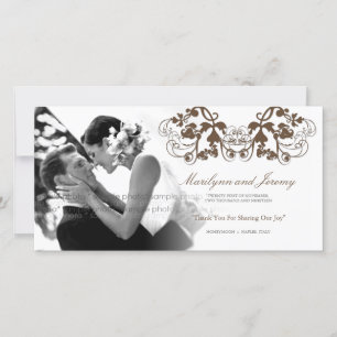 Vintage Chic Floral Flourdissant Mariage Merci