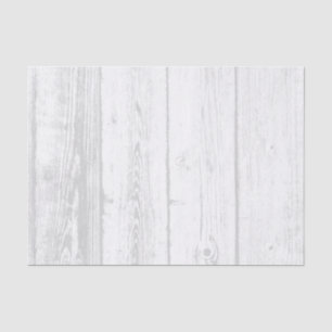 Vintage chic white wood grain decoupage craft tissue paper