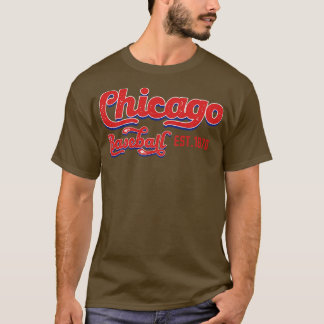Vintage Chicago Baseball Est 1870 Baseball Lover T-Shirt